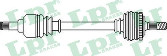 LPR DS52509 - Приводной вал autospares.lv