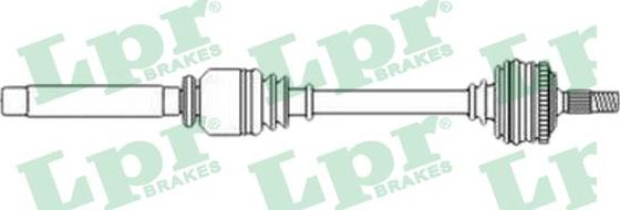 LPR DS52589 - Приводной вал autospares.lv