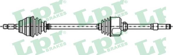 LPR DS52129 - Приводной вал autospares.lv