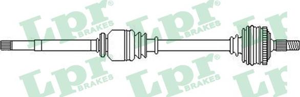 LPR DS52355 - Приводной вал autospares.lv