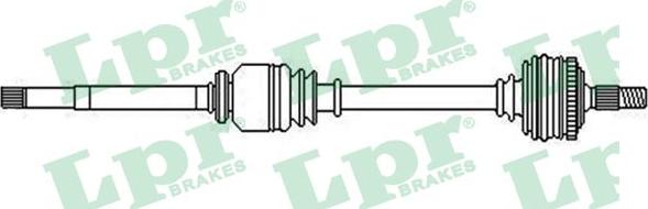 LPR DS52356 - Приводной вал autospares.lv