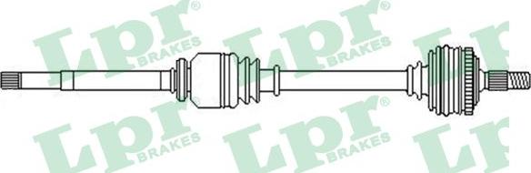 LPR DS52358 - Приводной вал autospares.lv