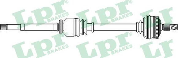 LPR DS52360 - Приводной вал autospares.lv