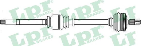 LPR DS52306 - Приводной вал autospares.lv