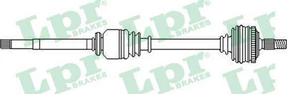 LPR DS52307 - Приводной вал autospares.lv