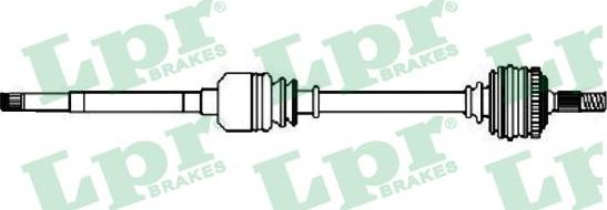 LPR DS52212 - Приводной вал autospares.lv