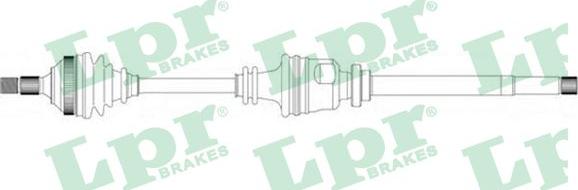 LPR DS16115 - Приводной вал autospares.lv