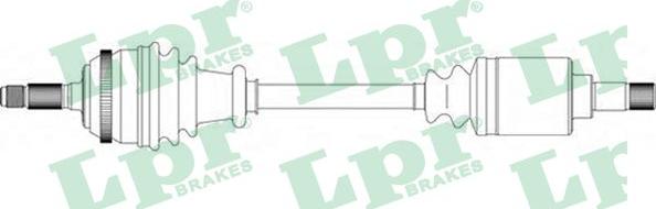 LPR DS16112 - Приводной вал autospares.lv