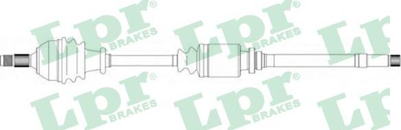 LPR DS16127 - Приводной вал autospares.lv