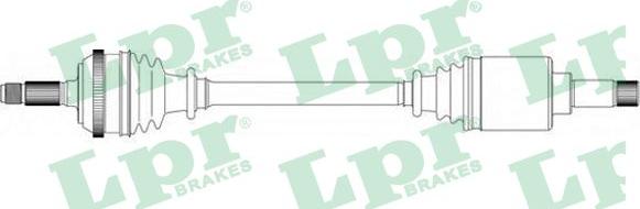 LPR DS16177 - Приводной вал autospares.lv