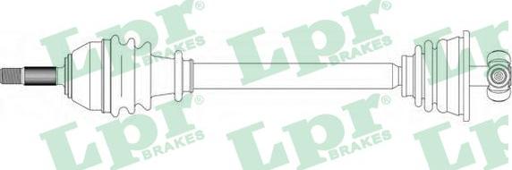 LPR DS39040 - Приводной вал autospares.lv