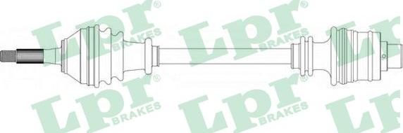 LPR DS39020 - Приводной вал autospares.lv