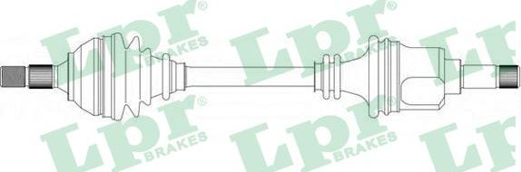 LPR DS38043 - Приводной вал autospares.lv