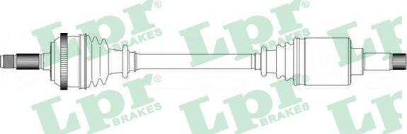 LPR DS38061 - Приводной вал autospares.lv