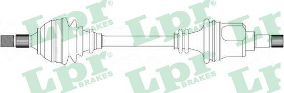 LPR DS38067 - Приводной вал autospares.lv