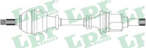 LPR DS38015 - Приводной вал autospares.lv