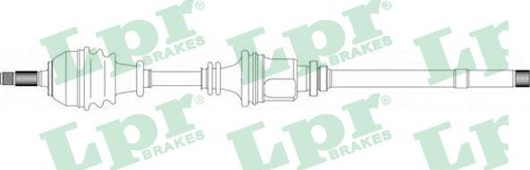 LPR DS38016 - Приводной вал autospares.lv