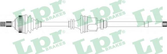 LPR DS38086 - Приводной вал autospares.lv