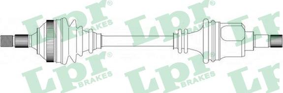 LPR DS38083 - Приводной вал autospares.lv