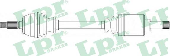 LPR DS38035 - Приводной вал autospares.lv