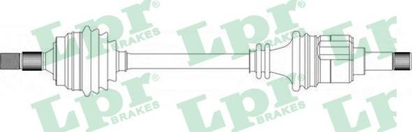 LPR DS38027 - Приводной вал autospares.lv