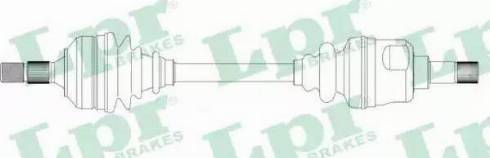 LPR DS38145 - Приводной вал autospares.lv