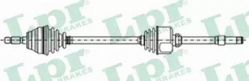 LPR DS38164 - Приводной вал autospares.lv