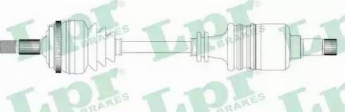 LPR DS38163 - Приводной вал autospares.lv