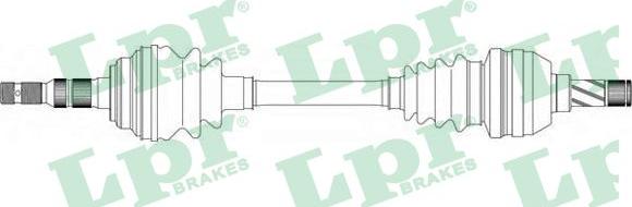 LPR DS37095 - Приводной вал autospares.lv