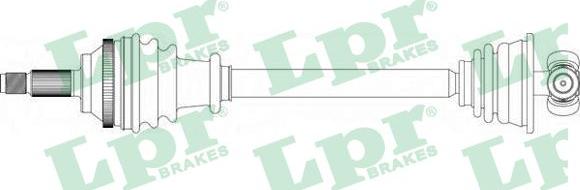 LPR DS37073 - Приводной вал autospares.lv