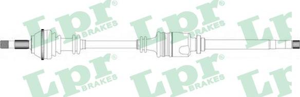 LPR DS20096 - Приводной вал autospares.lv