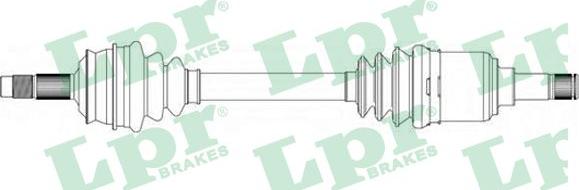 LPR DS20083 - Приводной вал autospares.lv