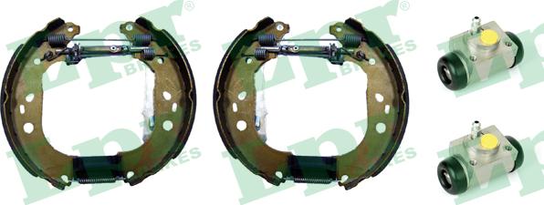 LPR OEK543 - Комплект тормозных колодок, барабанные autospares.lv