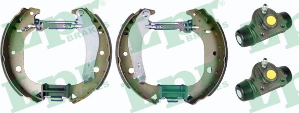 LPR OEK573 - Комплект тормозных колодок, барабанные autospares.lv