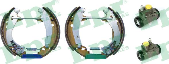 LPR OEK210 - Комплект тормозных колодок, барабанные autospares.lv