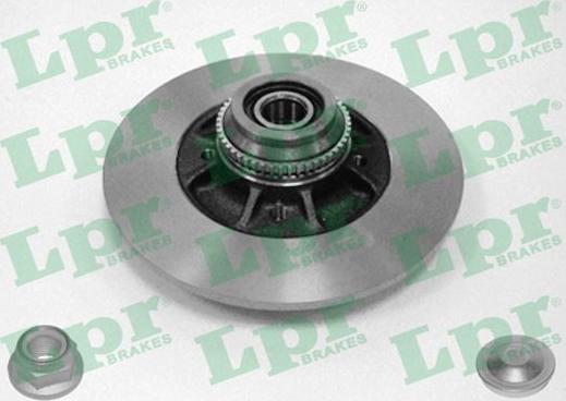 LPR R1054PCA - Тормозной диск autospares.lv