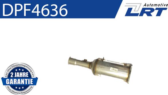 LRT DPF4636 - Сажевый / частичный фильтр, система выхлопа ОГ autospares.lv