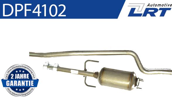 LRT DPF4102 - Сажевый / частичный фильтр, система выхлопа ОГ autospares.lv