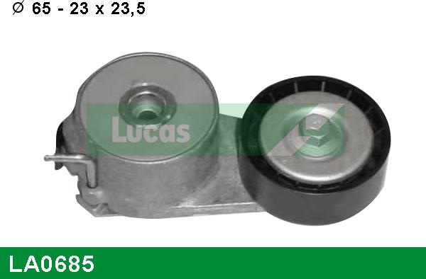 LUCAS LA0685 - Натяжитель, поликлиновый ремень autospares.lv