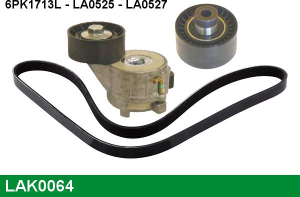 LUCAS LAK0064 - Поликлиновый ременный комплект autospares.lv