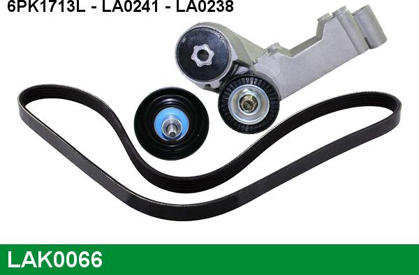 LUCAS LAK0066 - Поликлиновый ременный комплект autospares.lv