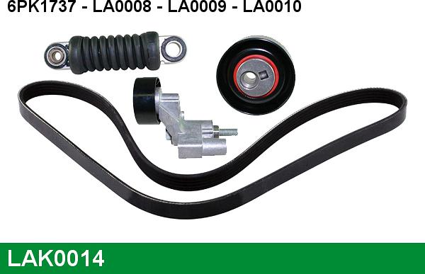 LUCAS LAK0014 - Поликлиновый ременный комплект autospares.lv