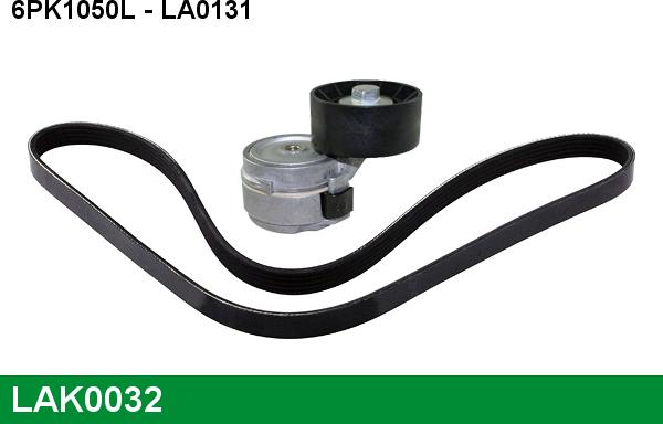 LUCAS LAK0032 - Поликлиновый ременный комплект autospares.lv