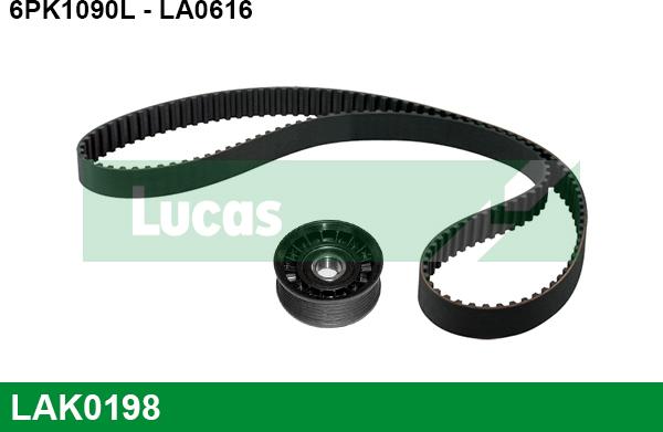 LUCAS LAK0198 - Поликлиновый ременный комплект autospares.lv