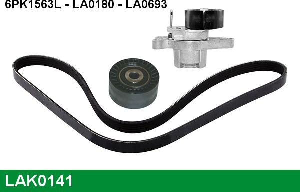 LUCAS LAK0141 - Поликлиновый ременный комплект autospares.lv