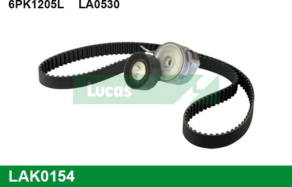 LUCAS LAK0154 - Поликлиновый ременный комплект autospares.lv