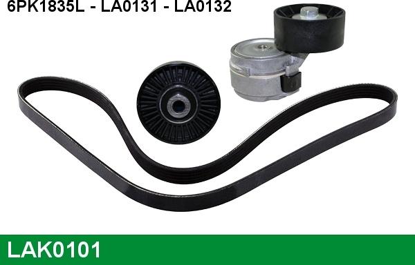 LUCAS LAK0101 - Поликлиновый ременный комплект autospares.lv