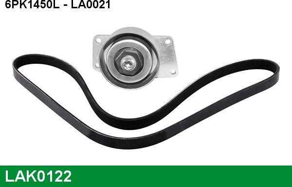 LUCAS LAK0122 - Поликлиновый ременный комплект autospares.lv