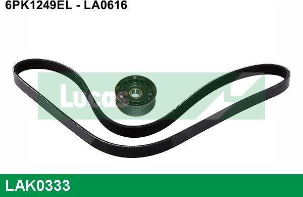 LUCAS LAK0333 - Поликлиновый ременный комплект autospares.lv