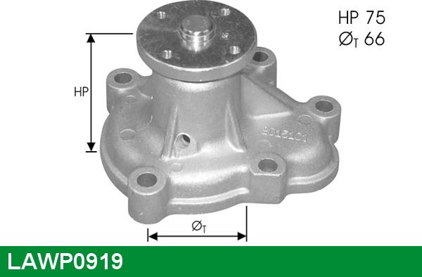 LUCAS LAWP0919 - Водяной насос autospares.lv